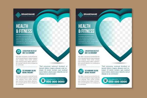 Elevate Your Health and Fitness Branding with a Vertical Banner Template