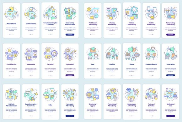 Essential Mobile App Screens for an Advertising Strategy Business Plan