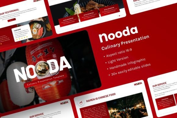 Nooda Culinary Presentation: A Versatile Template for Storytelling