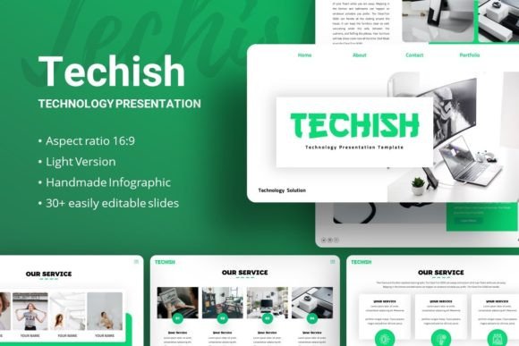 Techish Presentation Template: Modern Design for Any Purpose