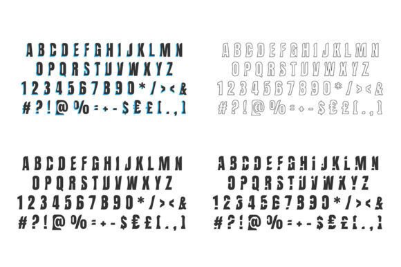 The Impact of Black Bold Linear Cut Typography