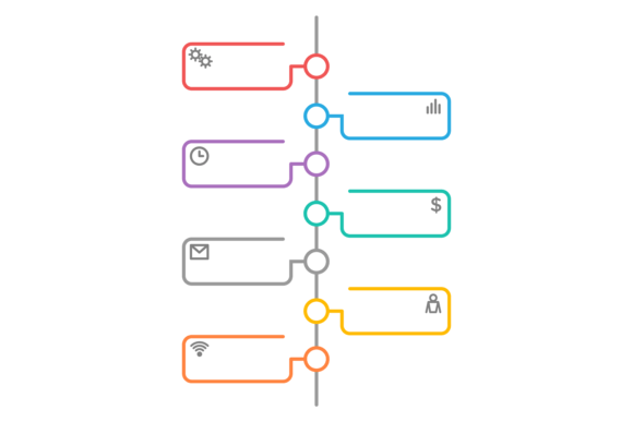 The Thin Color Line Timeline Template: A Visual Aid for Project Communication